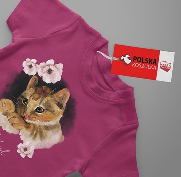 ФУТБОЛКА КОШКИ КОТЯТА ФУТБОЛКА 140 146 КАЧЕСТВО КАЧЕСТВО