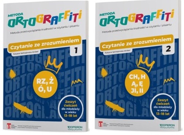 Ortograffiti Czytanie ze zrozumieniem część 1+ 2 klasy 7-8 i LO Operon