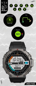 SMARTWATCH МУЖСКИЕ ЧАСЫ ВОДОНЕПРОНИЦАЕМЫЙ GPS МЕНЮ EN ЗВОНКИ СПОРТ СМАРТ