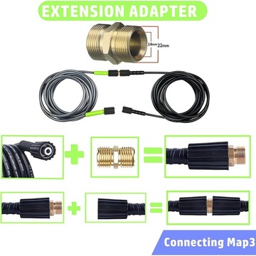 8 сменных переходников для мойки высокого давления M22