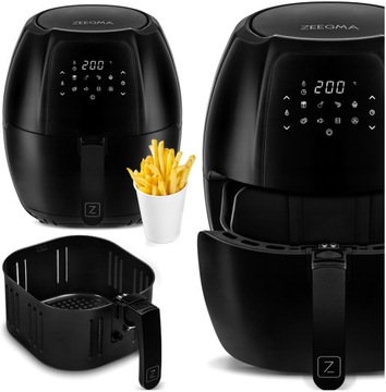 FRYTKOWNICA BEZTŁUSZCZOWA FRYTOWNICA DUŻA MOCNA AIR FRYER 1800W XXL 7L