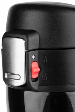 KUBEK TERMICZNY TERMOS NA KAWĘ HERBATĘ DO SAMOCHODU 440 ml PREZENT CZARNY