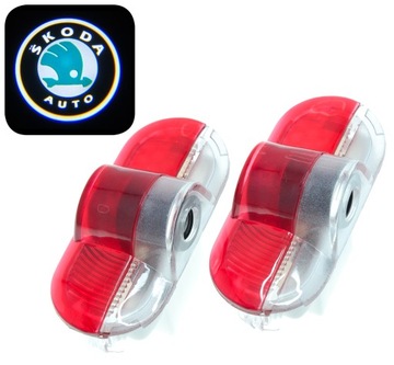 SKODA LED LOGO PROJEKTOR 3D SKODA OCTAVIA I II