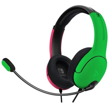 Słuchawki SWITCH przewodowe LVL40 PINK GREEN PDP