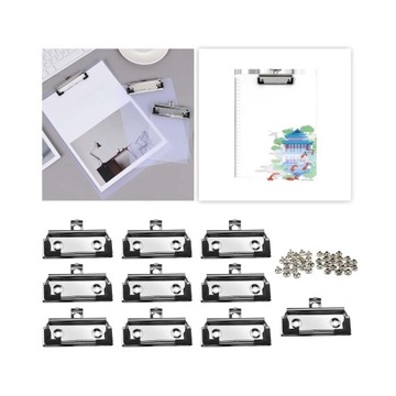 10 sztuk klipsów do płyt pilśniowych z gumowym uchwytem sprężynowym