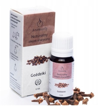 OLEJEK ETERYCZNY naturalny do AROMATERAPII goździkowy Aromatly 12 ml