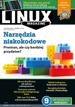 e-wydanie LinuxMagazine 1(239)2024 Narzędzia niskokodowe