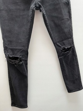 HOLLISTER__spodnie jeans rurki z dziurami 38 30