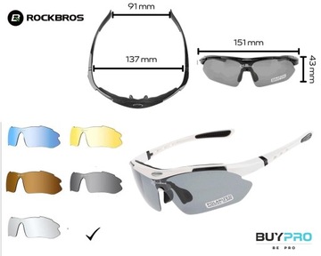 ROCKBROS 10002 поляризационные спортивные велосипедные очки
