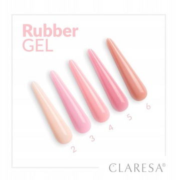 CLARESA СТРОИТЕЛЬНЫЙ РЕЗИНОВЫЙ ГЕЛЬ ДЛЯ НОГТЕЙ 2 UV/LED ДЛЯ НАРАЩИВАНИЯ 45г РУМЯНА