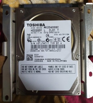BMW nawigacja NBT dysk HDD Toshiba MK2060GSC