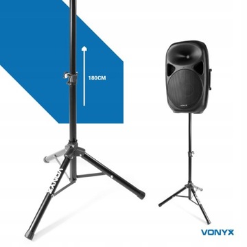 Nagłośnienie mobilne KOLUMNA15'' BT + statyw mic