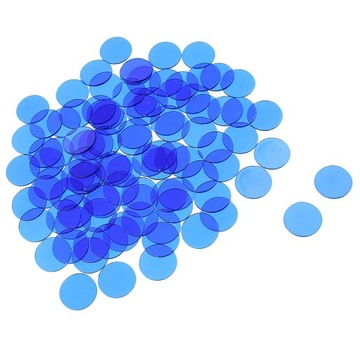 100 шт. пластиковые маркеры жетонов бинго для Bingo Blue1