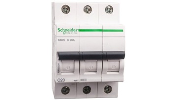 Автоматический выключатель C 20A 3P 6kA K60N-C20-3 A9K02320 SCHNEIDER ELECTRIC