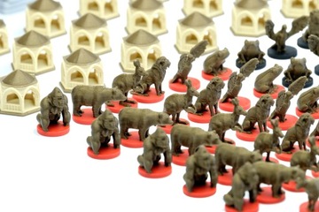 Ark Nova - набор из 217 маркеров - монеты, здания, животные, рабочие