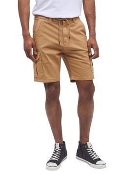 Krótkie Spodenki Szorty Męskie Mustang Bojówki Elastic Cargo Shorts r. 33