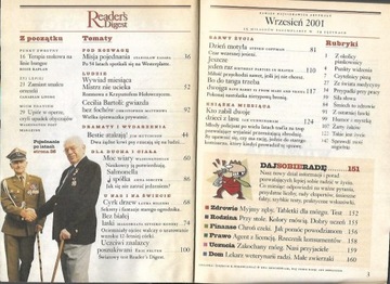 Обзор Ридерс Дайджест, 09/2001