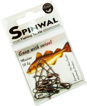 AGRAFKA Z KRĘTLIKIEM MARINE 30kg SPINWAL 5szt
