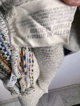 Carlo colucci sweter wielokolorowy okrągły rozmiar 54