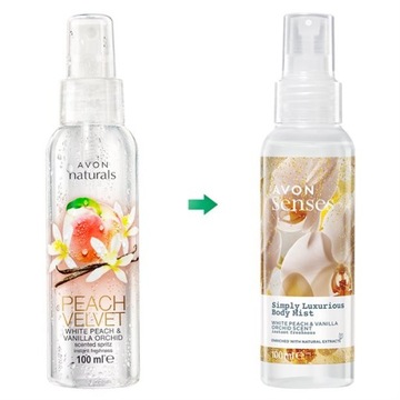 Набор косметики AVON Essence of Luxury Care Персиковый 3в1