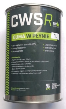 Guma kanadyjska CWSR 1L w płynie UV odporna Folia izolacja dachy