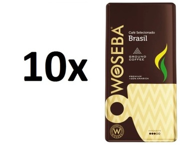 10xKawa mielona Woseba Brasil 500 g