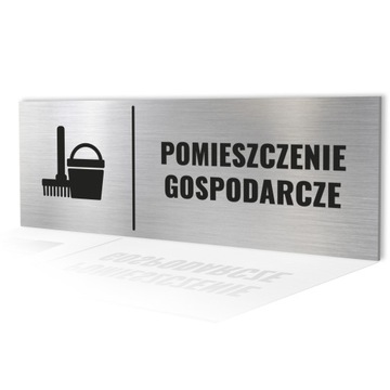 POMIESZCZENIE GOSPODARCZE TABLICZKA 20x7,5 DIBOND ODPORNA NA RDZĘ