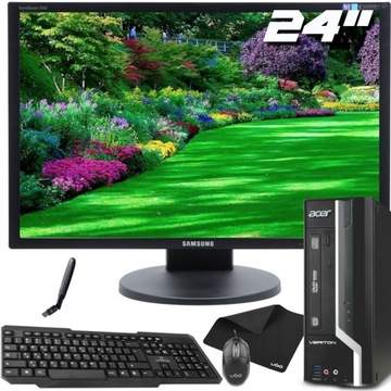 ZESTAW PC X6630 QUAD i5 3.7 16/1TB 24'' WiFi WIN10
