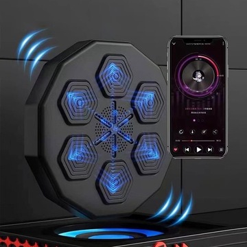 ТРЕНАЖЕР ПО БОКСУ ДЛЯ НАСТЕННОГО КРЕПЛЕНИЯ, RGB MUSIC