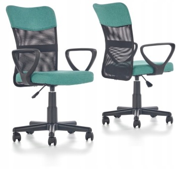 FOTEL MŁODZIEŻOWY OBROTOWY TIMMY TURKUSOWY HALMAR