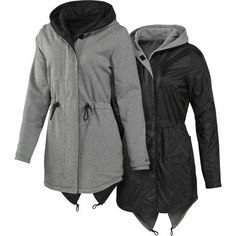 adidas neo PARKA DWUSTRONNA płaszczyk damski S/36