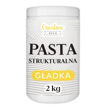 Pasta strukturalna gładka biała do tworzenia struktur i efektów 3D 2kg