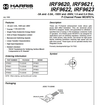 IRF9622 P-MOSFET транзистор - цена за 3 шт.