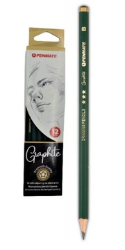 OŁÓWEK PENMATE TADEO FINE ART GRAPHITE B 12szt