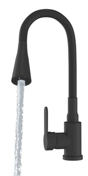 ELASTYCZNA BATERIA KUCHENNA CZARNA GIĘTKA WYLEWKA FLEXO ZLEWOZMYWAKOWA