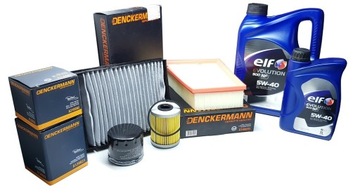 4 FILTRY 5L OLEJE 5W40 - RENAULT MEGANE II 1.9DCI
