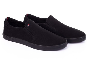 TOMMY HILFIGER BUTY MĘSKIE TRAMPKI BLACK r. 44