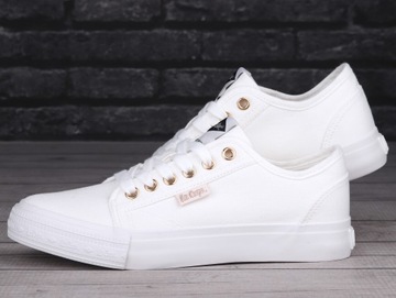 Buty, trampki damskie Lee Cooper WHITE