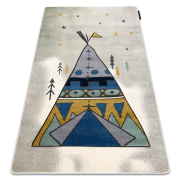 DYWAN DZIECIĘCY PETIT 140x190 TIPI SZARY #GR4222