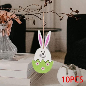 10 зеленых пасхальных дверных вешалок
