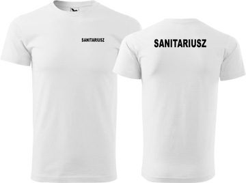 Męska koszulka medyczna Sanitariusz bawełna dla Sanitariusza XL