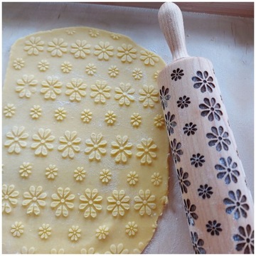 РОЖДЕСТВЕНСКИЙ РУЛЕТ ДЛЯ ПЕЧЕНЬЯ С ГРАВИРОВКОЙ НА ВАШ ВЫБОР ПЛЮС БЕСПЛАТНО