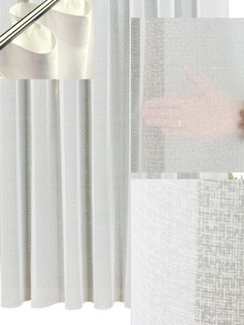 Firany Sable Woal Kremowa Na Taśmie Wave sz230x100