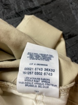 Levi's 521 STRAUSS LEVIS beżowe Spodnie W 36 L 32