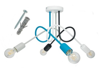 ЦВЕТНОЙ ПОТОЛОЧНЫЙ СВЕТИЛЬНИК, ПОТОЛОЧНЫЙ СВЕТИЛЬНИК, ПОДВЕСНАЯ ЛЮСТРА, 4 ЦВЕТА LED MULTICOLOR