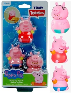 Świnka Peppa Pig Sikawka do Wody Wanny George Tata