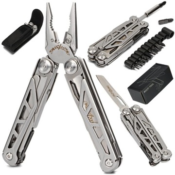 MULTITOOL NARZĘDZIE WIELOFUNKCYJNE ZESTAW + ETUI