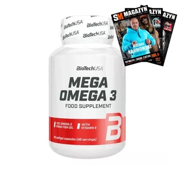 BIOTECH OMEGA 3 90 caps ZDROWE TŁUSZCZE NA MÓZG SERCE ODPORNOŚĆ WZROK