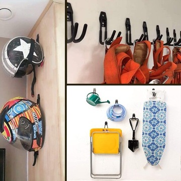 2 szt. haki garaowe, stalowe haki do przechowywan