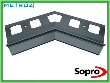 SOPRO OB 265 NAROŻNIK OKAPNIKA 135s ZEW. CZARNY